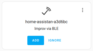 Screenshot of Bluetooth discovery